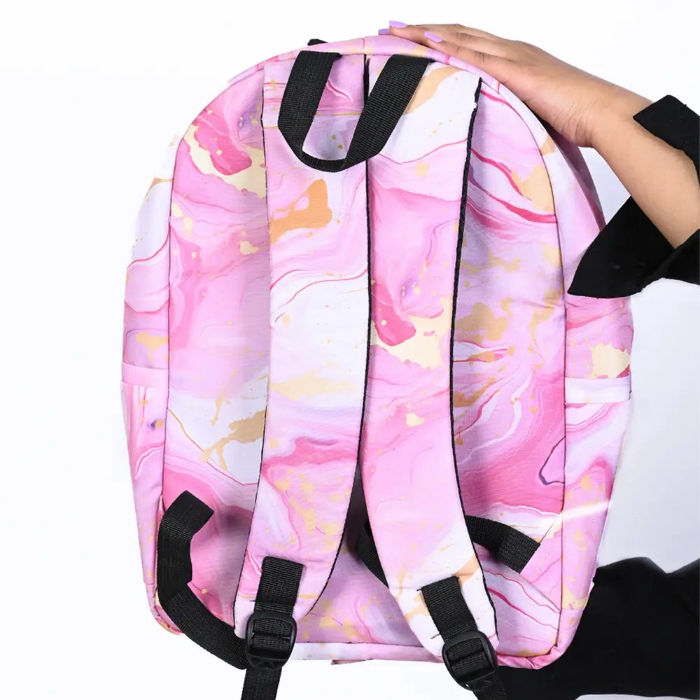 Pink marble Backpack
