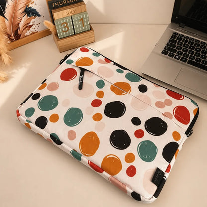 colorful pebbles laptop sleeve (15.6 inch)
